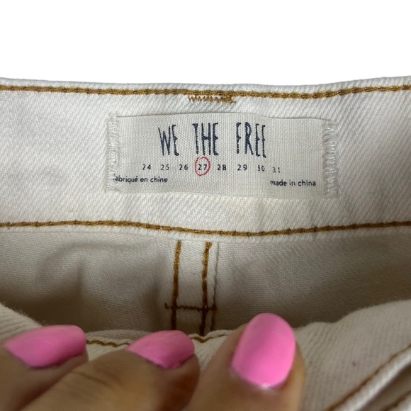 We the Free Rising Sun Psychedelic Boho Flower Power Graphic Cropped Jeans (27) - Picture 7 of 16